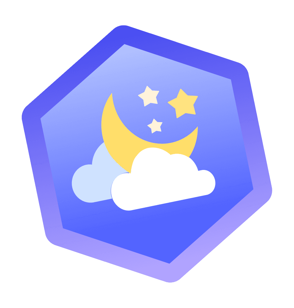 Moon badge