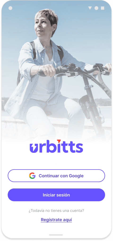 Login screen